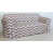 100 % coton beige / blanc
