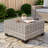 10-Piece Outdoor Patio Sectional Conversation Set With Fire Pit Table And Swivel Rocker Chairs-1864721406