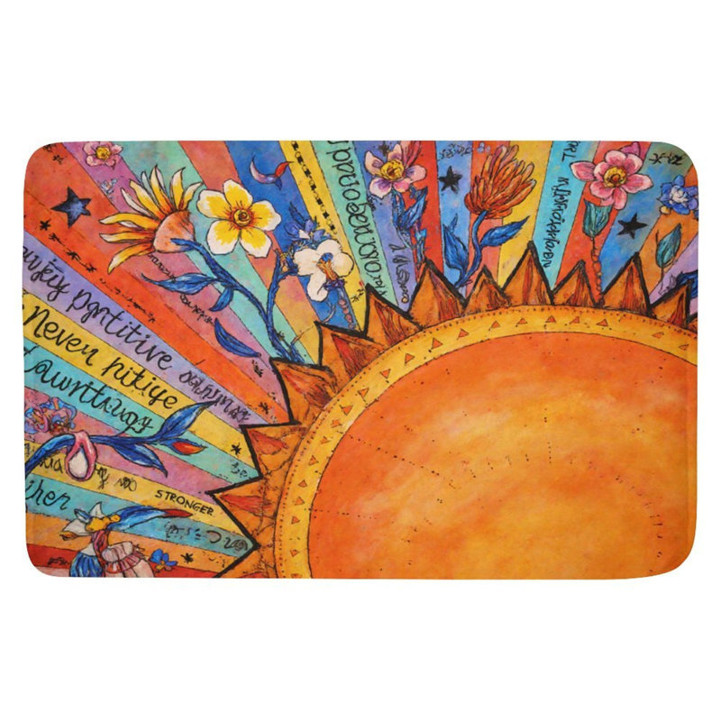 Tapis pour salle de bain Vibrant Sun