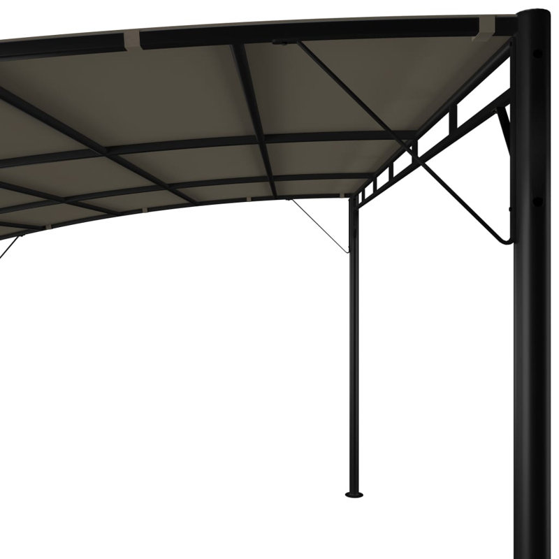 Pavillon de jardin avec auvent et auvent, H 13,1 pi x l 9,8 pi x L 7,4 pi