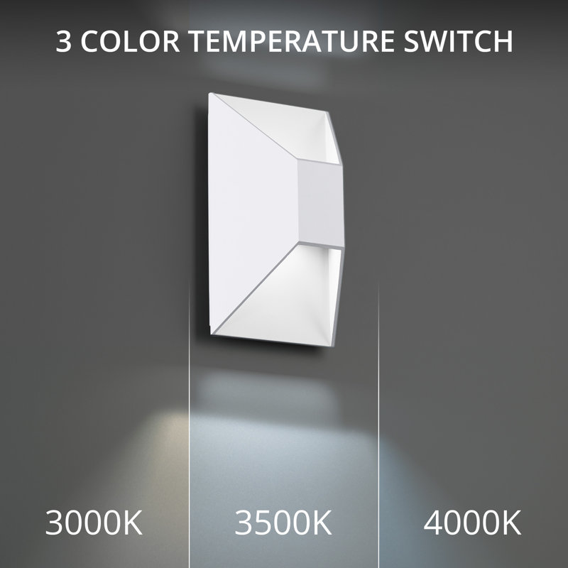 Dimmable Bronze and White LED Wall Sconce