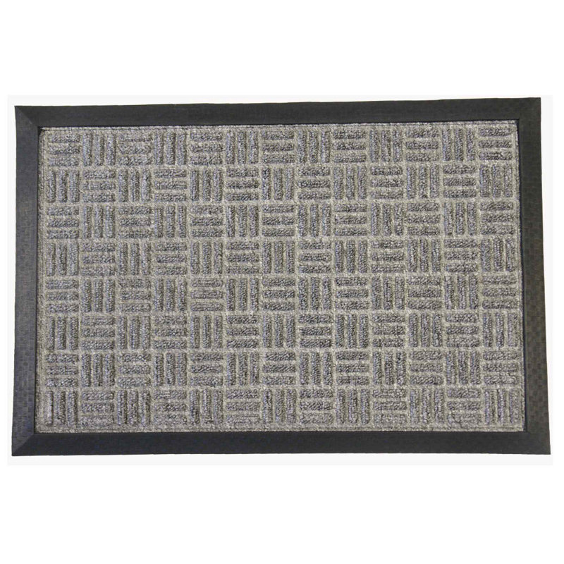 West Tisbury Non-Slip Indoor Doormat, Gray