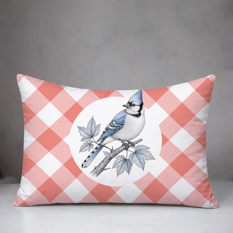 Oreiller réversible intérieur / extérieur Blue Jay, 20 po x 14 po, Pêche