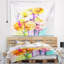 Tapisserie florale, gerbera, rose et rose-28491459