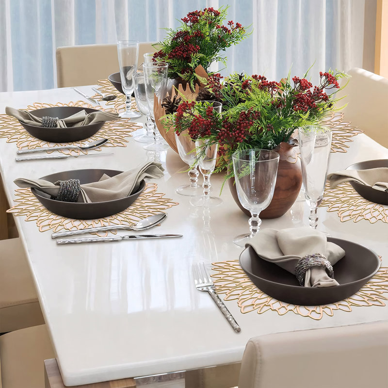Protecteur de nappe transparent en PVC, tapis de bureau épais de 1,5 mm pour la salle à manger et la cuisine