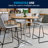 Marrel Round Wood Cocktail Table with Columns-92296668-11792483-92296669