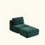 Canapé modulaire en mousse à mémoire de forme moderne, méridienne simple pour le salon, canapé modulaire Cloud pour animaux de compagnie, tissu en velours côtelé, repose-pieds mobile, aucun assemblage requis-489531910