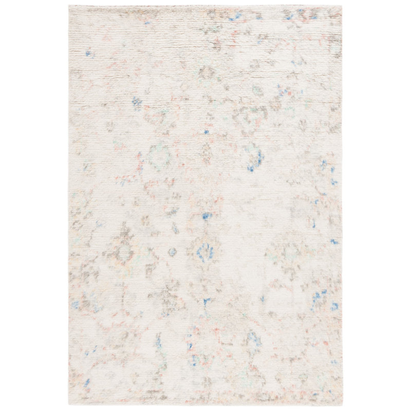 Tribeca 118 Area Rug In Ivory / Pink, Rectangle 6' x 9'