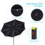 Parasol d'extérieur à DEL 9 pi Mirela pour terrasse, bord de piscine et patio Mirela-1417856765