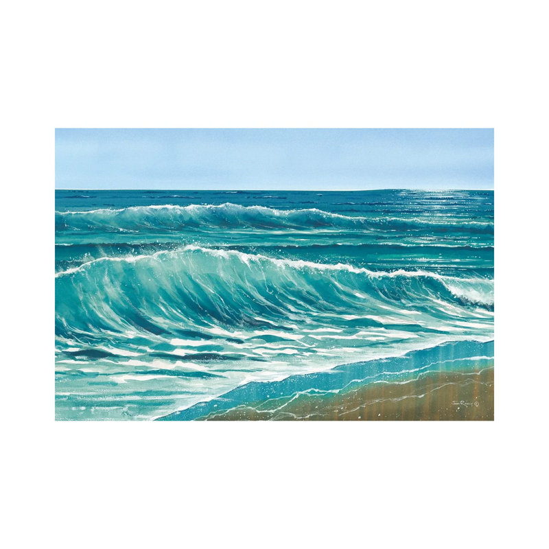 «Forever Waves», reproduction d'art sur toile tendue, 48" x 32", Gallery Wrapped Canvas, No Frame