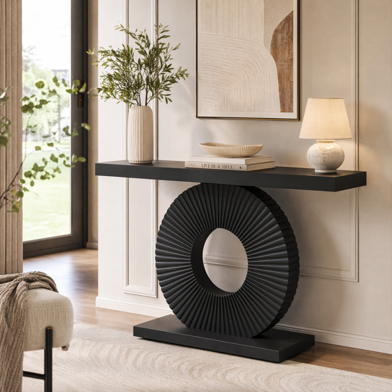 Cahner 39.37'' Console Table, Black