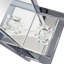 Miroir d'appoint mural avec bougeoir Ice Blue