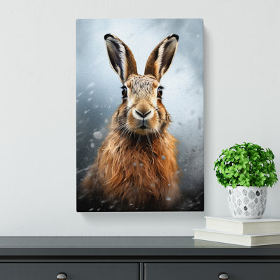 Hare Digital Art No.2 - Wrapped Canvas