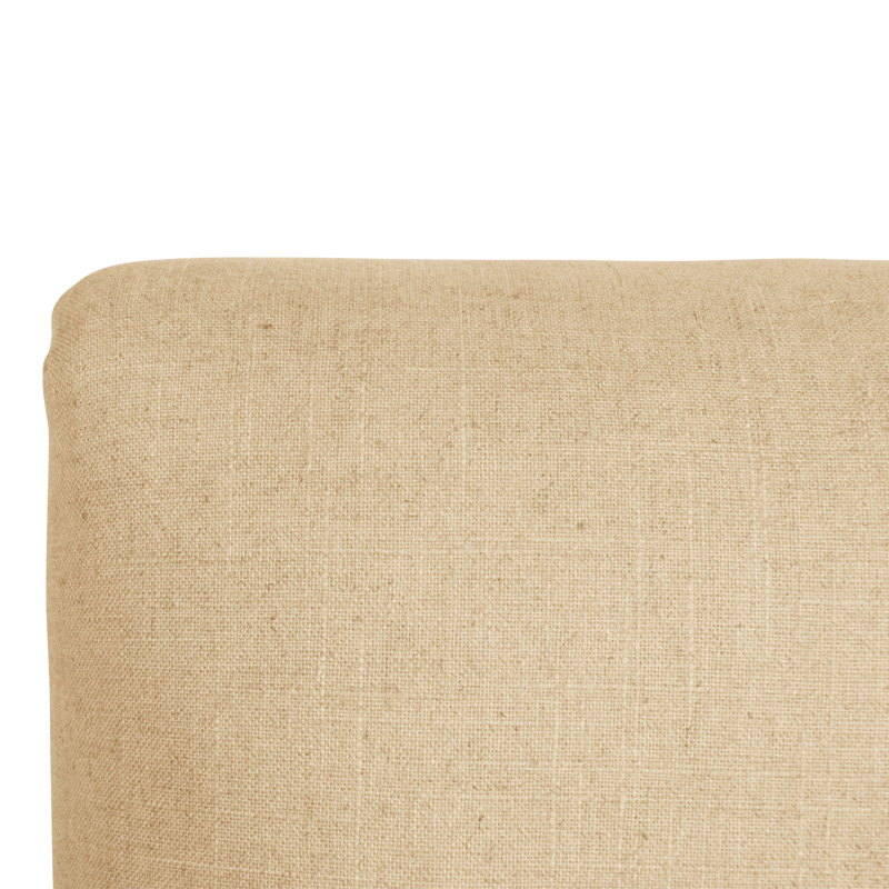 Tabouret de bar et de comptoir Hadrien, Tabouret de comptoir (siège d'une hauteur de 26 p, Espresso, Classic Sandstone Linen