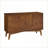 Cabinets, 47.3'' Mid Century Modern Sideboard with 2 Doors 3 Drawers, Walnut Brown Storage Buffet | MDF | Kitchen