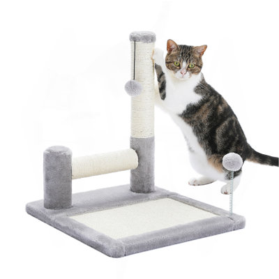 Grand poteau à griffer pour chat 17,7 pouces avec corde en sisal durable, parfait pour l'entretien des griffes et l'exercice