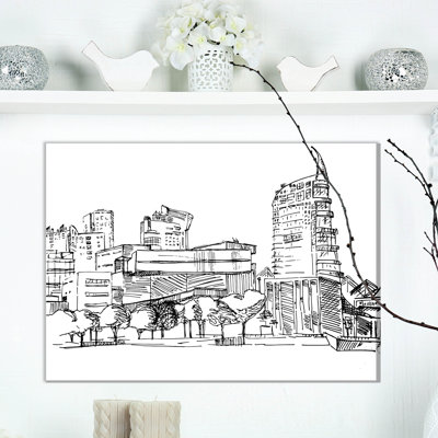 " Painting Of Lisbon Modern Houses "