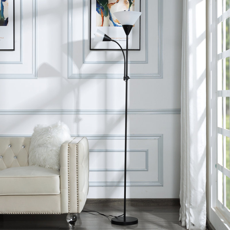 71.3” Tochiere Floor Lamp, Black