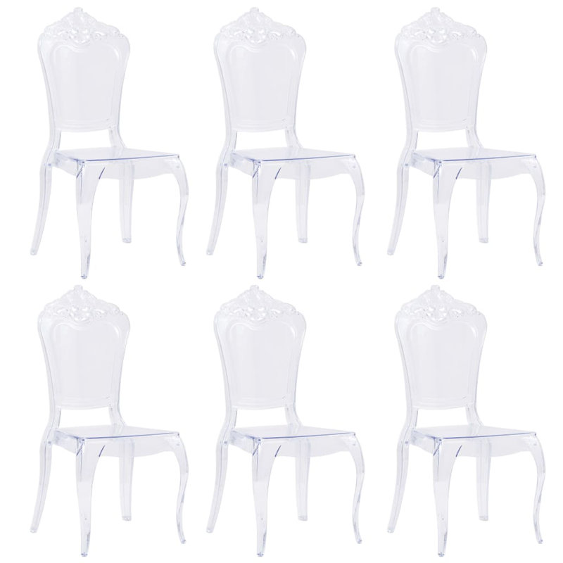 Drancy Patio Dining Side Chair, Clear