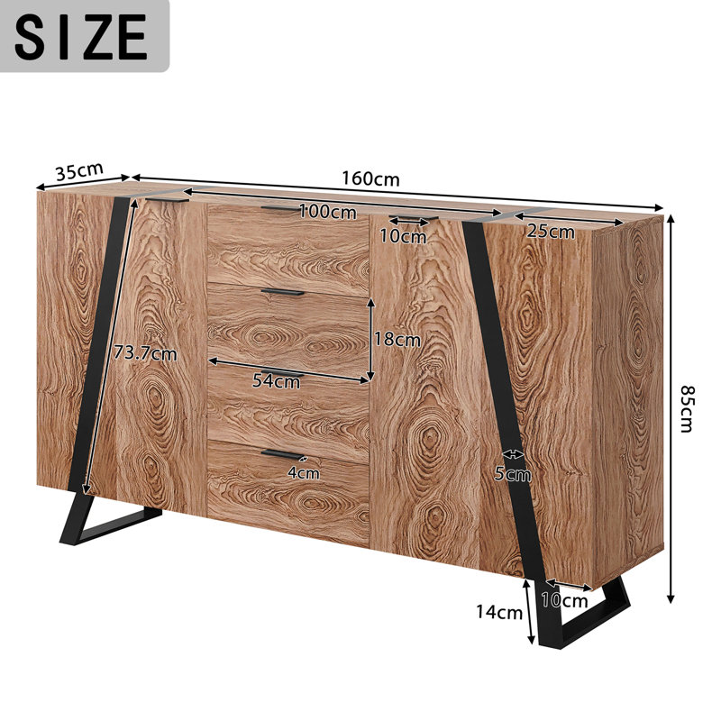 Savonburg 160cm Sideboard