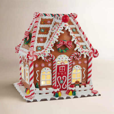 Gingerbread House with LED Light and Timer