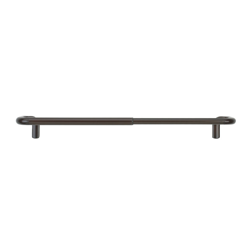 Matte Nickel Adjustable Room Darkening Curtain Rod