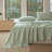 100% Washed Cotton Bedding Sheet Set 4 Pieces,1 Fitted Sheet,1 Flat Sheet and 2 Pillowcases,Comfy Textured Sheet Set-119423622-119423619