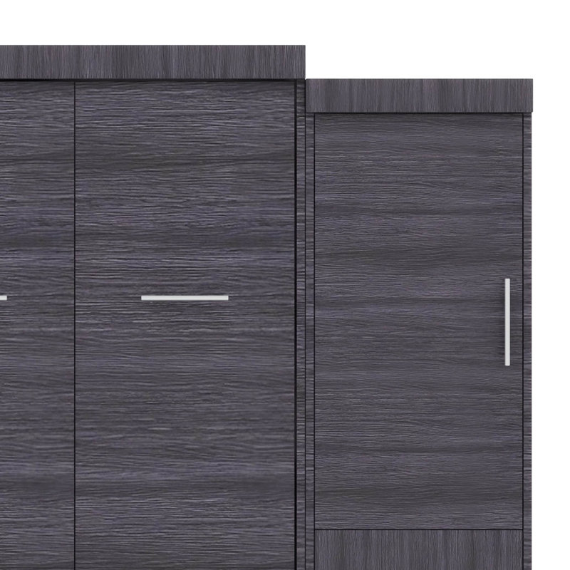 Lit escamotable avec armoire intégrée et tiroirs, Lit simple