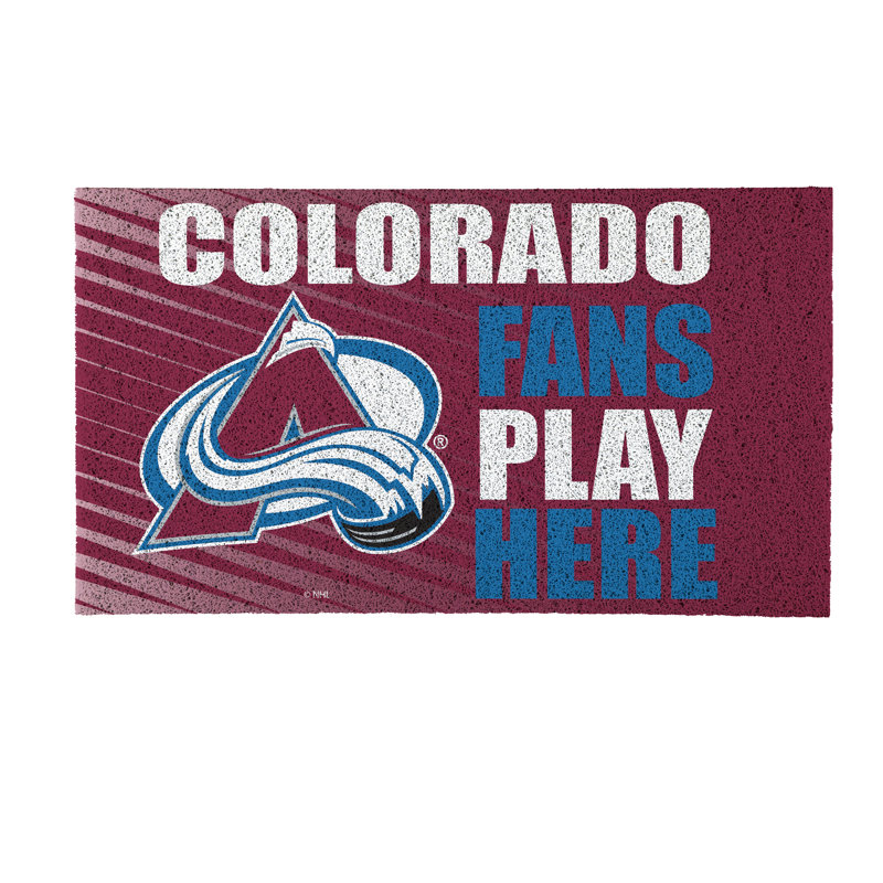 Tapis en PVC pour ventilateur Colorado Avalanche, 28 po x 16 po