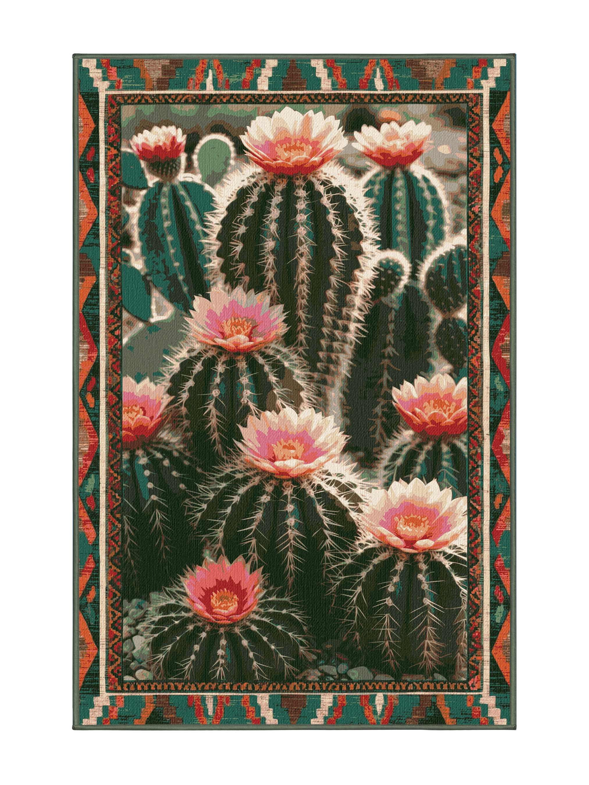 Cactus Horizon Kitchen Area Rug NCU0DK10924