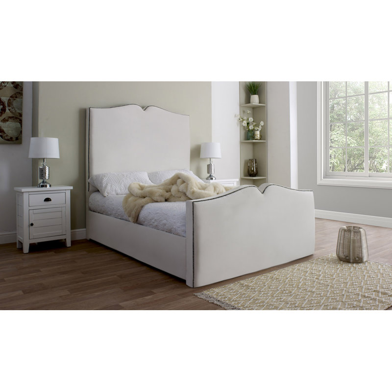 Annamolly Upholstered Bed, Full, White