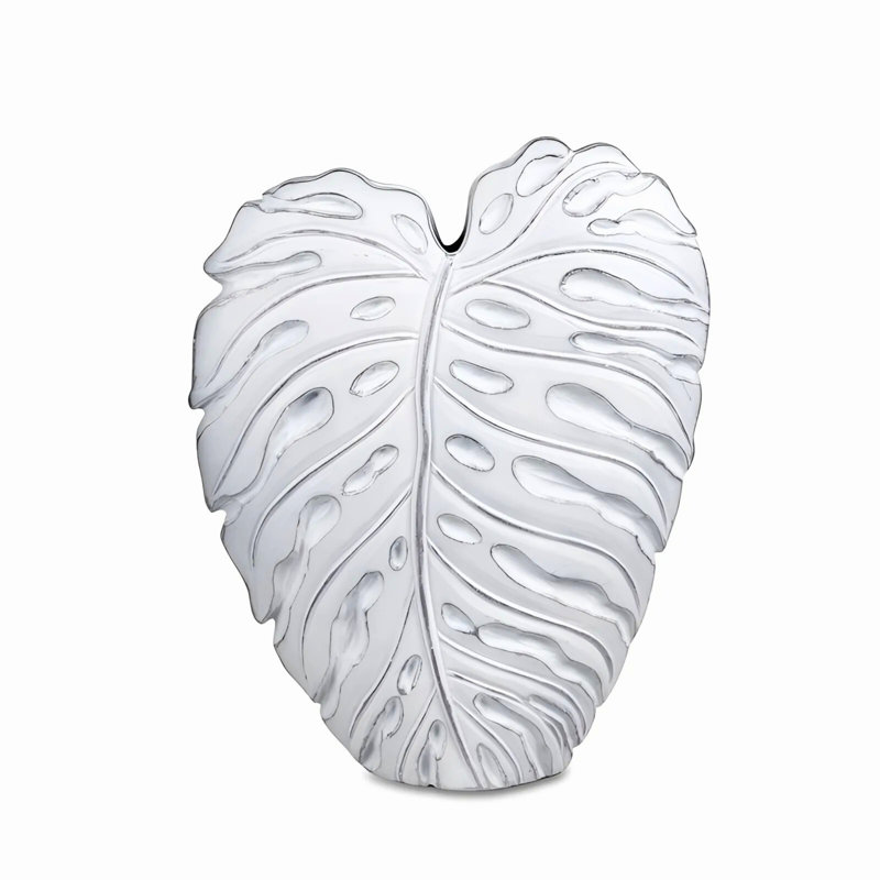 Monarrez Leaf Polyeresin Table Vase