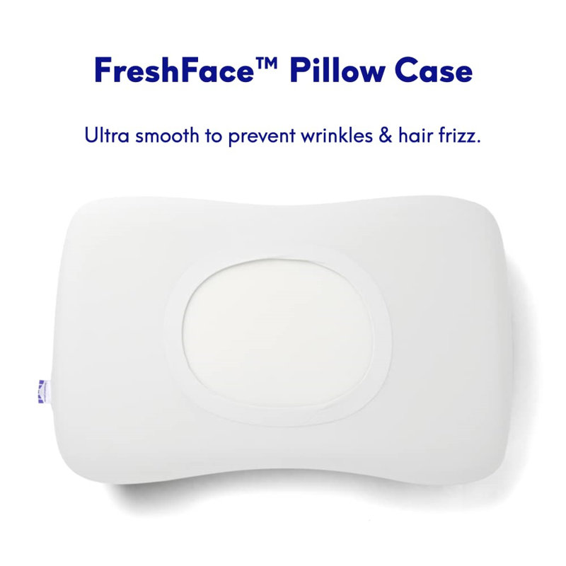 Soft White Memory Foam Ergonomic Wedge Pillow