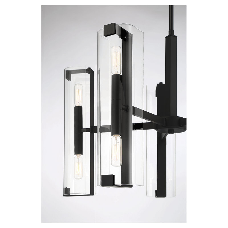 Winfield 10-Light Chandelier, Matte Black