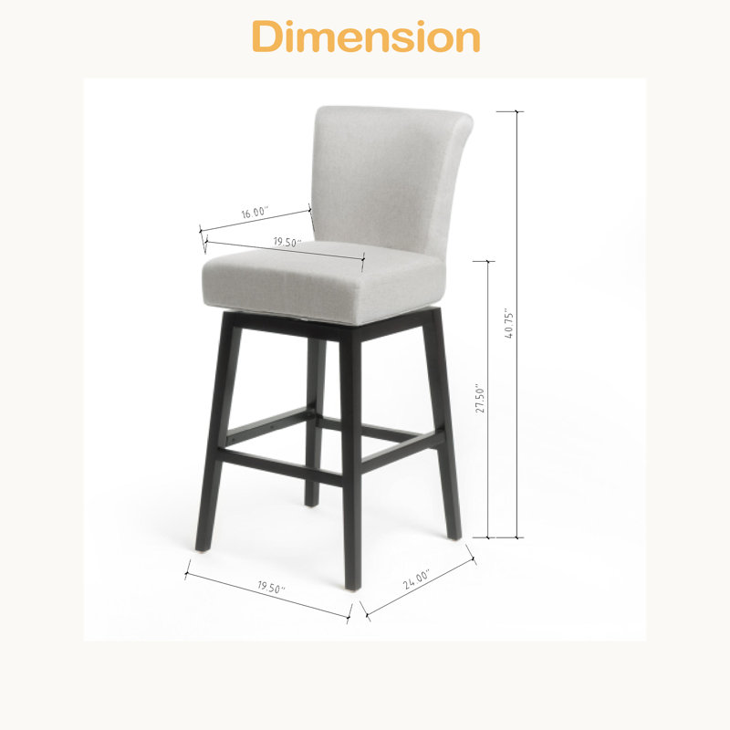 TABOURET PIVOTANT, Beige