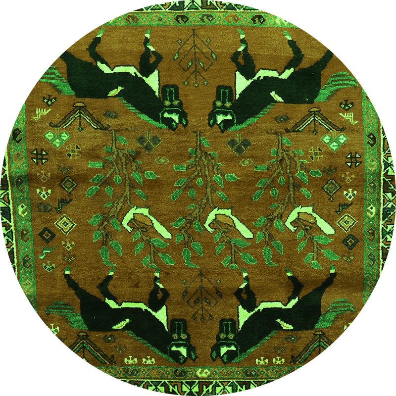 Performance Oriental Indoor Rug, Round 8'
