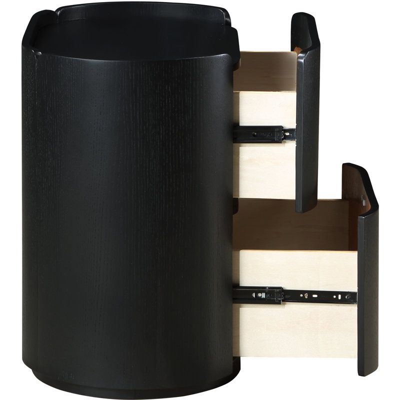Table de chevet Everett, Noir