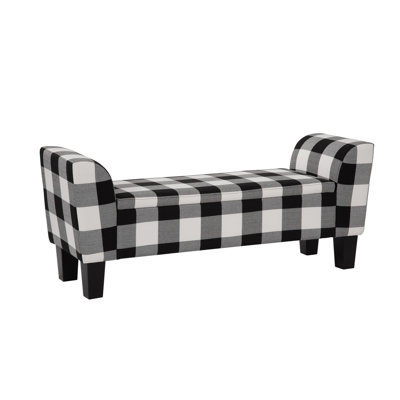 Banc de rangement tapissier avec accoudoirs Claire