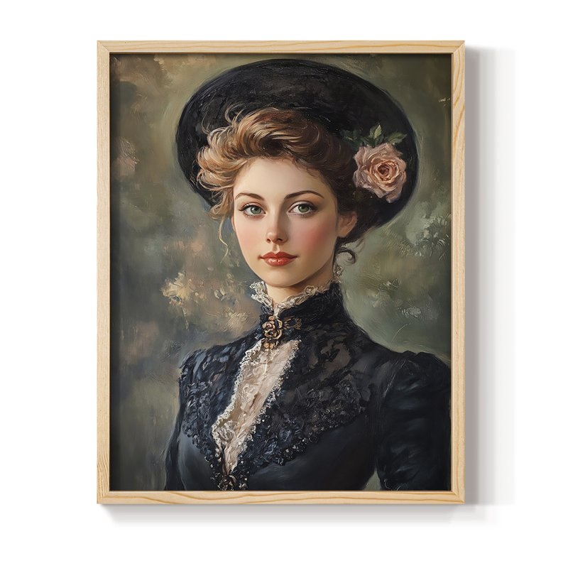 Reproduction encadrée WOMEN Series CC - bois massif, H 21 po x l 17 po