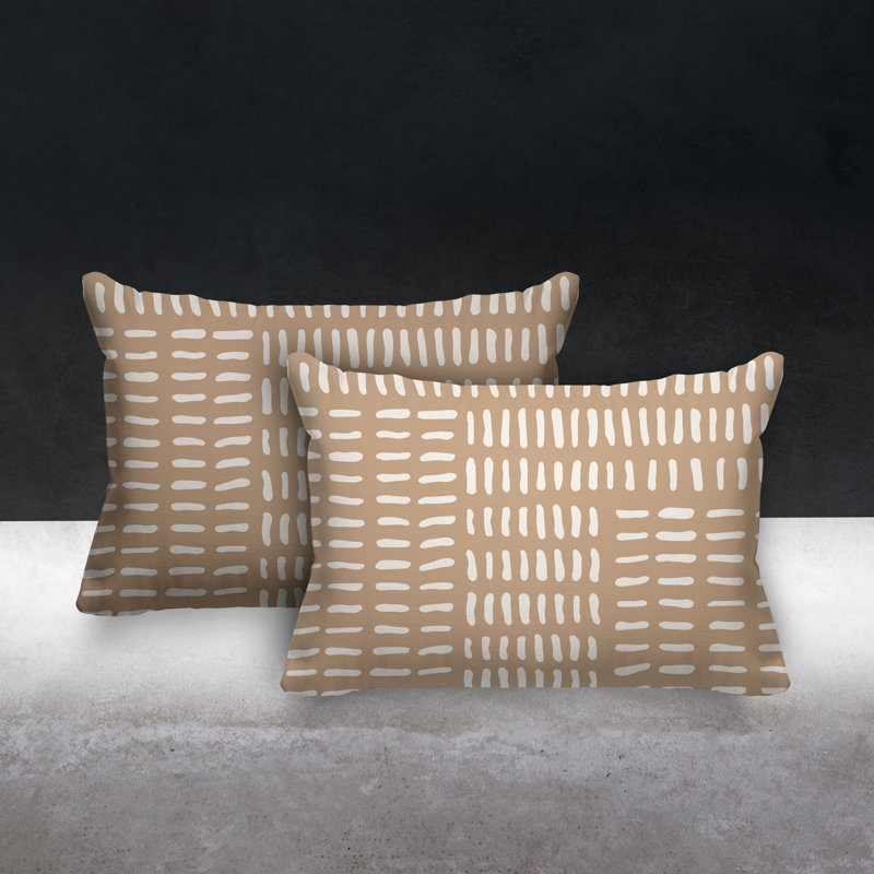 Coussin décoratif réversible intérieur / extérieur sans addition Garto, Beige