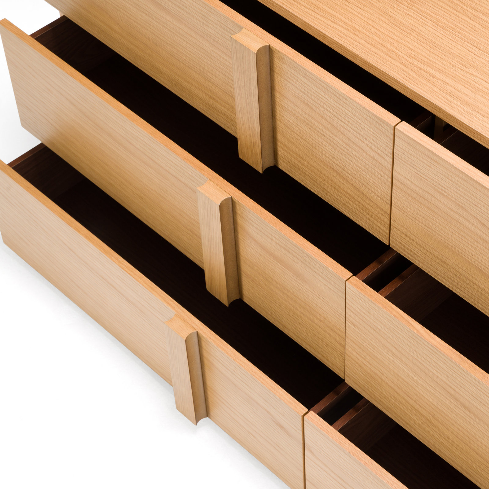 Alvarez 6 Drawer 65'' W Double Dresser, Oak