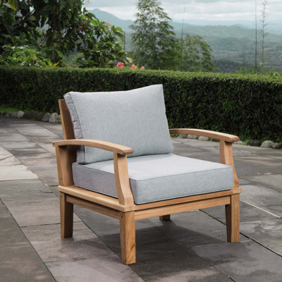 Fauteuil d'extérieur en teck Marina de Modway
