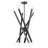 10 Light Black Chrome Large Chandelier-1610383784
