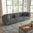 Seemab 120.6" W Corduroy 3-Piece Upholstered Standard Sectional-1869429951