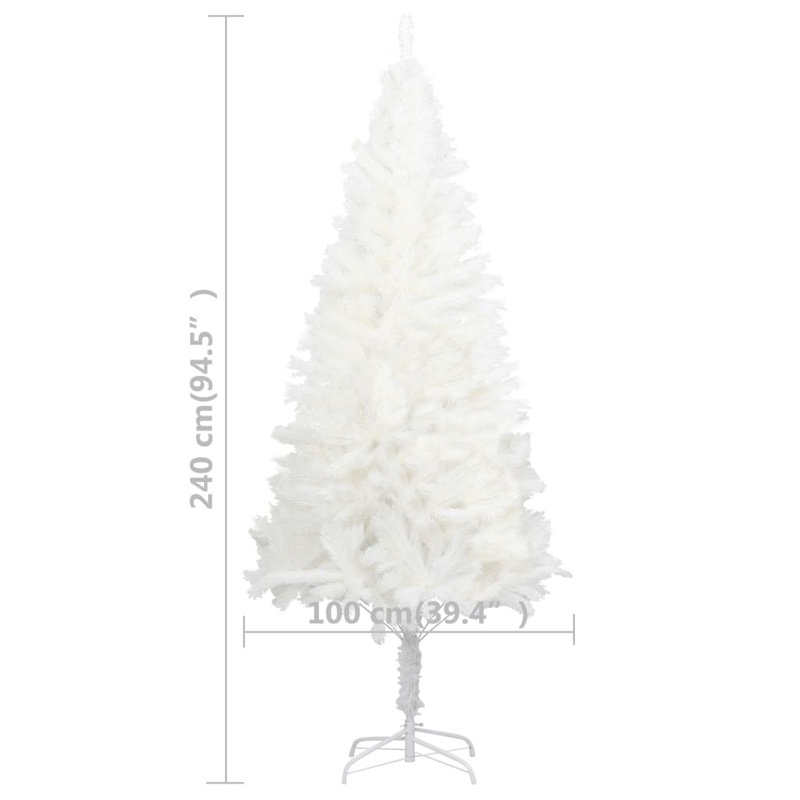 Artificial Christmas Tree with LEDs&Ball Set, 7.87ft H x 3.28ft W