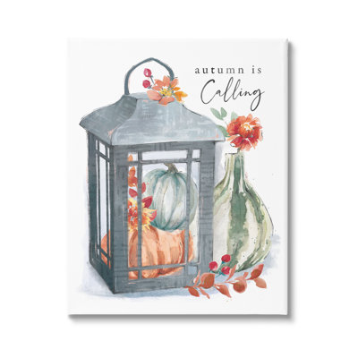 «Autumn Is Calling Varied Gourds», arrangement floral aquarelle noire, estampe numérique, art texturé par Courtney Morgenstern