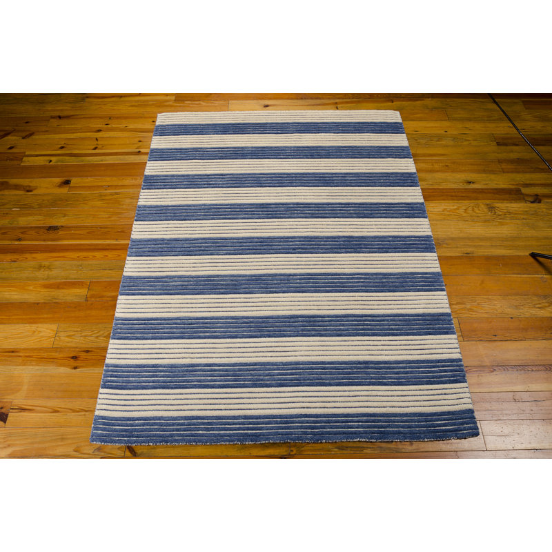 Ripple Wool Striped Indoor Rug, Rectangle 5'6" x 7'5"