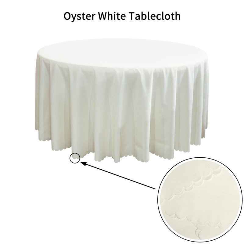 Table de salle à manger ronde de 5 pi avec banquette et nappe pliante 60 po