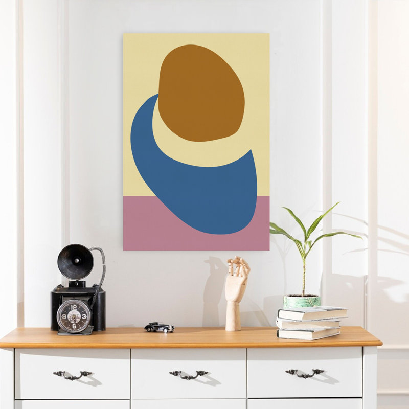 Contemporary Art Abstract Minimalist Lilac Art by Dina Dankers - Wrapped Canvas Print, 60.96 cm H x 40.64 cm W