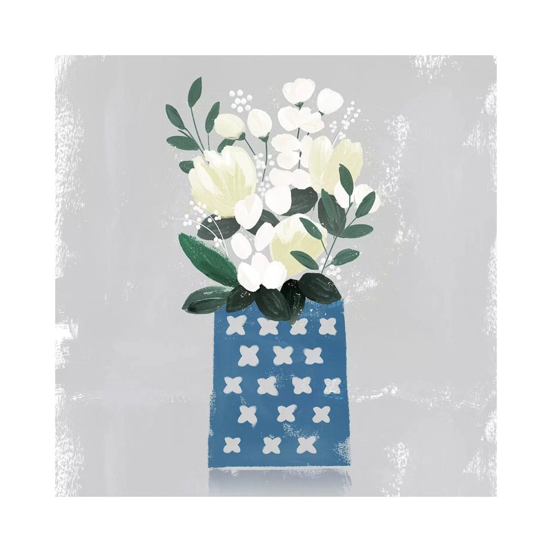 Contemporary Flower Jar III by Northern Lights - Wrapped Canvas Graphic Art, 30.48 cm H x 30.48 cm W